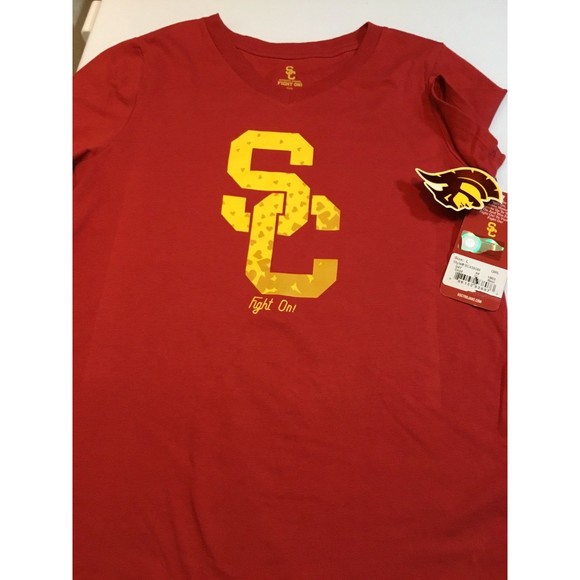 Southern Cal Trojans Tee Girl’s Size Large NWT - Picture 1 of 7